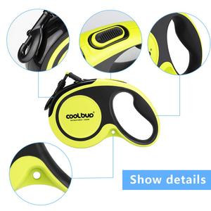 Correa retráctil automática duradera para perros <span class=keywords><strong>de</strong></span> 5M y 50KG, 16 pies, nailon, plomo para perros y gatos, ruleta reflectante para perros para caminar cachorros - Product Image 3