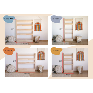 Estantería multicapa de madera maciza para área de lectura de niños, estantería de pie, estante de almacenamiento de entrada, dormitorio montado en la pared - Product Image 3