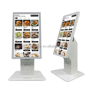 Kiosque <span class=keywords><strong>de</strong></span> <span class=keywords><strong>paiement</strong></span> <span class=keywords><strong>de</strong></span> table Sinmar <span class=keywords><strong>de</strong></span> 24 pouces, <span class=keywords><strong>terminal</strong></span> <span class=keywords><strong>de</strong></span> commande en libre-service blanc avec imprimante - Product Image 3