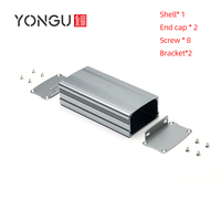 Boîtier universel en extrusion d'aluminium anodisé, avec amplificateur, petit format 63*37-95
