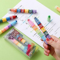 Surligneur solide, couleur rétro, marqueur fluorescent, stylo pour étudiants, lot de 6 couleurs, couleur bonbon, marqueurs surligneurs créatifs à séchage rapide