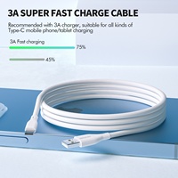 Cable de Datos USB a Tipo-C ESEEKGO G-12A de 60W y 3.3 Pies, Carga Rápida para Computadora y Auriculares, Ligero y con Compatibilidad Universal