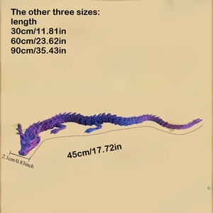 Modello di Drago Cinese Articolato Stampato in 3D, Espositore Creativo da Scrivania, Manuale per Età 14+ - Product Image 5