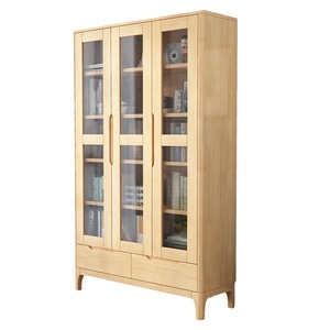 Großhandels preis Wohn möbel Schul büro Holz Bücherregal Bibliothek Bücherregal mit Schublade für Wohnzimmer - Product Image 6