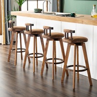 Tabouret de bar pivotant sur mesure avec siège rembourré, chaise de bar commerciale pour café et restaurant