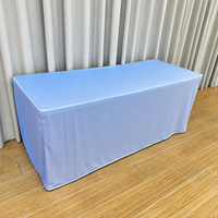 Housse de table personnalisée extensible en spandex, impression couleur, pour extérieur, publicitaire, pour tables de 4, 6 et 8 pieds, pour cocktails et salons professionnels