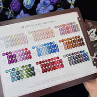Vernis à ongles gel UV effet miroir lune 72 couleurs - Formule durable style œil de chat sans TPO ni HEMA pour usage professionnel en salon