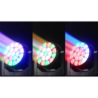 Foco LED Wash Beam con Ojos de Abeja Grandes 19x40W RGBW, Iluminación de Cabeza Móvil con Zoom para DJ, Discoteca y Escenario