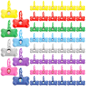 Bolsas de Silicona Personalizadas Ecológicas para Excrementos, Biodegradables con Dispensador, Color Caramelo, Modernas, Lindas y Suaves, con 1 Rollo de Bolsas en el Interior - Product Image 1