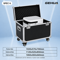 Valise de transport pour robot personnalisée GEHUA, cadre en aluminium, intérieur en mousse EVA, robuste, avec roulettes