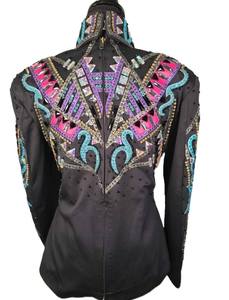 Chaqueta ecuestre de cierre de cremallera elegante y elegante de primera calidad para equitación occidental Suministro ODM transpirable - Product Image 5