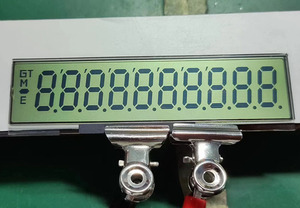 Sản xuất nhỏ phản chiếu tích cực cho đồng hồ hiển thị Màn hình <span class=keywords><strong>LCD</strong></span> <span class=keywords><strong>8</strong></span> chữ số 26pin tùy chỉnh phân khúc <span class=keywords><strong>LCD</strong></span> hiển thị - Product Image 2