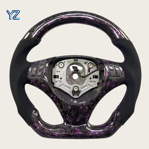 Volant sport en fibre de carbone forgée YZ pour <span class=keywords><strong>BMW</strong></span> 120i 125i 130i 135i <span class=keywords><strong>118d</strong></span> 120d 125d M135 M135i M140i M140 F21 F40 <span class=keywords><strong>E87</strong></span> E81 E82 - Product Image 2