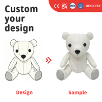 Oso Polar de Peluche Personalizado, Animal de Peluche Personalizado, OEM ODM, Oso de Peluche Suave, Regalo, Mascota, Artículo Promocional