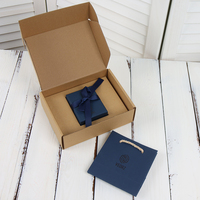 Maßgefertigte Braune Schmuck-Versandverpackung Box aus Karton mit Goldfolienprägung Matt-Laminierung UV-Vorteil