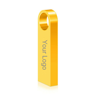 Clé USB en gros 100 % neuve et inutilisée, en métal avec porte-clés, livraison rapide, logo personnalisé pour cadeaux promotionnels