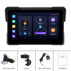 Podofo Android <span class=keywords><strong>2</strong></span> + 32G Écran Carplay sans fil pour moto 7 ''Carplay sans fil/Android Auto GPS Wifi BT IP68 Autoradio étanche - Product Image 6