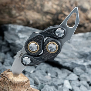 Cuchillo Colgante <span class=keywords><strong>Sanrenmu</strong></span> 361S-KB de Alta Calidad para Hombre, Acero Inoxidable 12C27 con Mango de Fibra de Carbono - Product Image 1