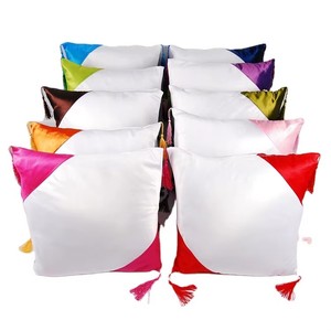 Fodere per <span class=keywords><strong>cuscini</strong></span> <span class=keywords><strong>in</strong></span> <span class=keywords><strong>raso</strong></span> RubySub di buona qualità per sublimazione, personalizzabili con nappe - Product Image 4