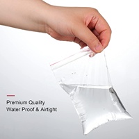 Juegos de cuentas Tablero Joyería Comida Mini Resellable Pequeñas Bolsas de plástico transparente Sello de bloqueo Cremallera Bolsas de muestra para cosméticos