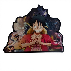 Waterproof Cute Lenticular 3D Anime Stickers 10x15cm PET Material for <b>Car</b> Laptop <b>Refrigerator</b> Decor - Product Image 2