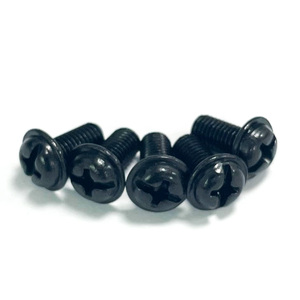 Vis noires de <span class=keywords><strong>Philips</strong></span> de tête de rondelle de casserole de 11/64 pouces pour la <span class=keywords><strong>machine</strong></span> à coudre plate - Product Image 1