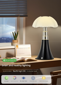 <span class=keywords><strong>Lampe</strong></span> de table Wolongmountain de <span class=keywords><strong>style</strong></span> italien vintage, <span class=keywords><strong>lampe</strong></span> de chevet haut de gamme de designer avec motifs floraux de chauve-souris, créative et distinctive - Product Image 2