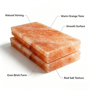 Carreaux muraux modernes en sel de <span class=keywords><strong>l</strong></span>'Himalaya, briques de sel rocheux avec supports en aluminium pour la construction de saunas commerciaux, de spas et de salles de sel. - Product Image 3