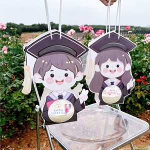 Decorazione per <span class=keywords><strong>Torta</strong></span> di Laurea 2026, Simpatici Dottori e Dottorine, Palline di Mousse, Scatola Portatile, Sacchetto Regalo, <span class=keywords><strong>Torta</strong></span> di Carta - Product Image 4