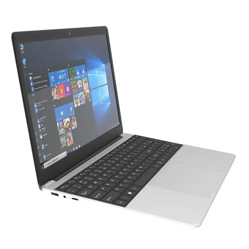 แล็ปท็อปสำหรับนักเรียน15.6นิ้ว,โน้ตบุ๊ค DDR4แรม8GB Intel Celeron J4125 Windows 10 Pro คอมพิวเตอร์2.4G + 5G WIFI คู่