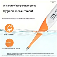 Thermomètre électronique médical pour l'exportation, affichage numérique, sonde à embout souple, commutation double unité, certifié CE, usage domestique