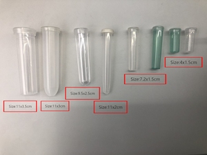 INUNION 9,5 cm Hoch transparente Blumen wasser fläschchen aus Kunststoff Blumen wasser rohr zum Auffrischen von dekorativen Pflanzen und Blumen - Product Image 6