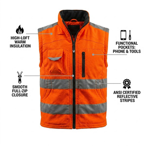 <span class=keywords><strong>Veste</strong></span> <span class=keywords><strong>de</strong></span> sécurité réfléchissante imperméable et isolante pour hommes, <span class=keywords><strong>veste</strong></span> <span class=keywords><strong>de</strong></span> travail d'hiver haute visibilité pour les agents <span class=keywords><strong>de</strong></span> sécurité et les ouvriers du bâtiment, avec logo - Product Image 3