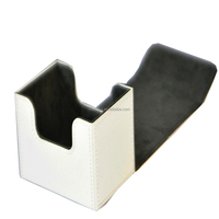 Boîte à cartes personnalisée 100+ en cuir PU premium, forme carrée flexible, avec fermeture magnétique, design Sidewinder Flip, organisation 1 couche