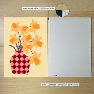 Vente chaude Jardin Style Métal Impression Couloir Mur Art Décor Marché Aux <span class=keywords><strong>Fleurs</strong></span> <span class=keywords><strong>Botanique</strong></span> Étain Impression Aimant Monté En Métal Art Affiche - Product Image 3