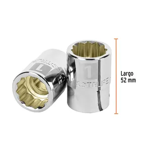 Truper 3/4 'cuadro con 12-Pt. Scatola rigida da 1 'dado con scatola per spuntini a laminazione lucida-materiali riciclati
