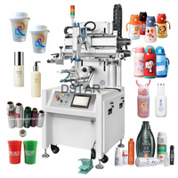 Máquina de Serigrafía Multicolor para Botellas DX-SP400 con Servomotor Completo y Sensor de Posicionamiento de Color, Impresora de Serigrafía para Tazas con PLC