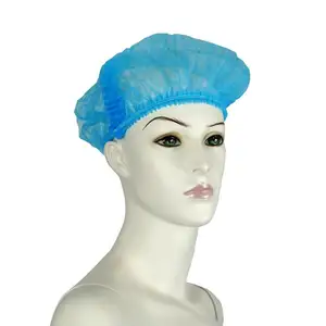 Casquettes chirurgicales non tissées jetables d'usine chinoise casquette bouffante médicale casquette de chapeaux d'infirmières avec un prix inférieur