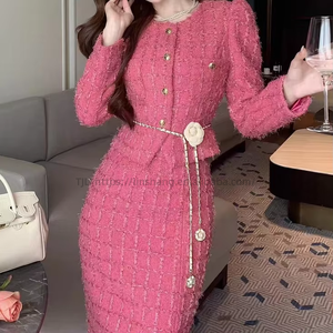 ชุดเซ็ตแฟชั่น 2 ชิ้น เสื้อโค้ทพรีเมียมและกระโปรงยาวระดับกลางสำหรับผู้หญิง คอลเลคชั่นใหม่ประจำฤดูใบไม้ร่วง/ฤดูหนาว - Product Image 6