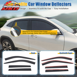 Pare-soleil de fenêtre à profil bas pour Nissan Rogue 21-25, à coller, déflecteurs de pluie - Product Image 3