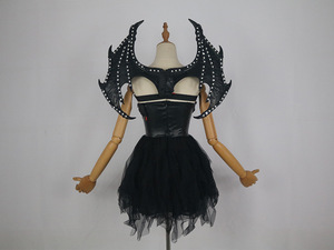 Vestido con alas de diablo iluminadas con LED, disfraz de demonio brillante para cosplay, Halloween, actuaciones en escenario - Product Image 5