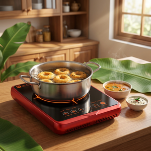 Table de cuisson à <span class=keywords><strong>induction</strong></span> domestique à chauffage rapide, panneau tactile intelligent, fonction de minuterie et de menu prédéfini, brûleur unique, modèle KI02026 - Product Image 6