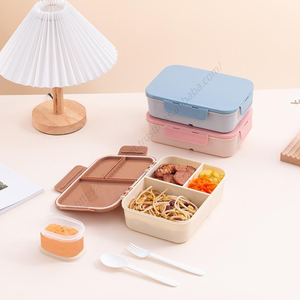 Lonchera Térmica Infantil de Plástico PP sin BPA, Marca Syh718, a Prueba de Fugas, con 3 Compartimentos, para Empacar Alimentos - Product Image 1