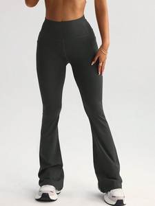 Pantalones de Yoga de Secado Rápido con Bolsillos, Pantalones Deportivos de Cintura Alta, Transpirables, de Spandex y Nailon, para Correr y Hacer Ejercicio - Product Image 3