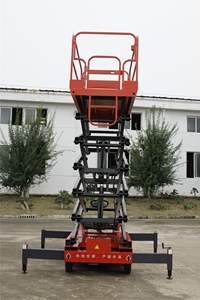 2000kg elektrische Luft scheren bühne Neue mobile Hebebühne mit Kettens ch linge für Einzelhandel und Hotels - Product Image 3