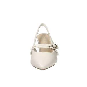 Zapatos de tacón con tira trasera para mujer Marco Tozzi, color crema, tacón de 7 cm, talla 41 - Product Image 3