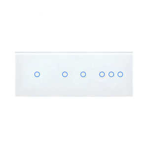 Interruptor de pared de Panel táctil WiFi tipo 225, indicador LED 10A Max. ABS Google Home Alexa para Tuya APP Control Retro 3/4/5/6/7/8/9 Gang - Product Image 2