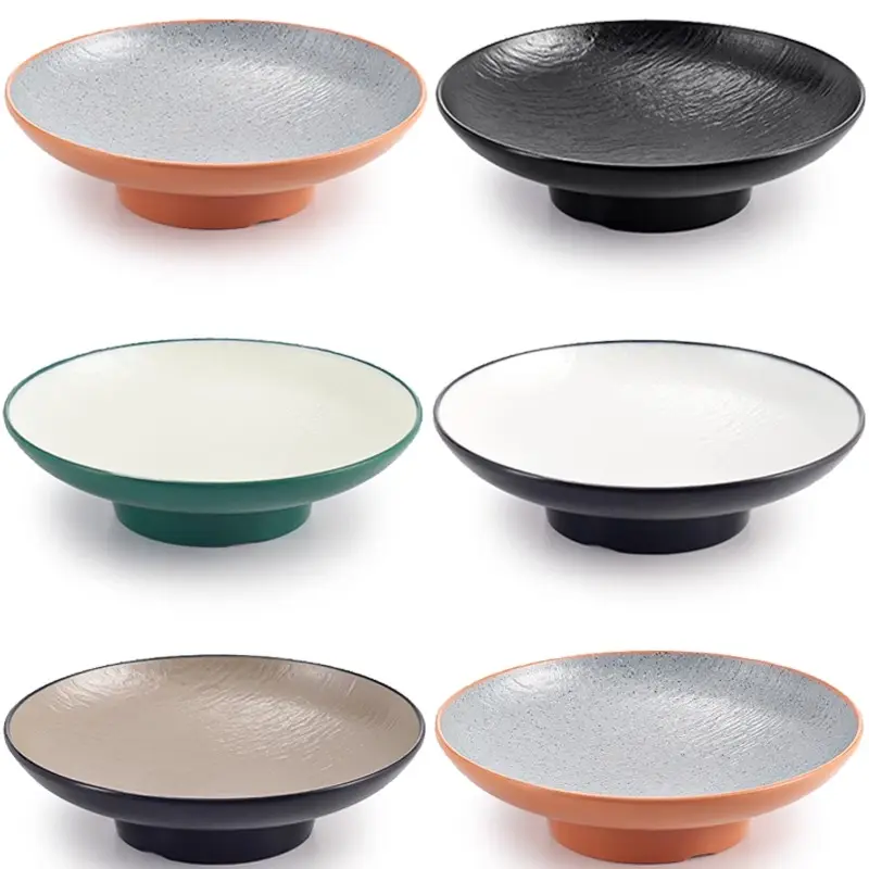 Piatti infrangibili personalizzati eleganti piatti moderni in melamina 100% stoviglie di lusso in melamina