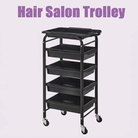 Chariot de Salon de Beauté U-T25A, Chariot Roulant pour Salon de Coiffure