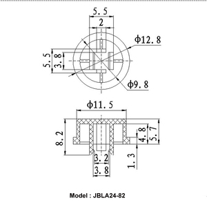 JBLA24 12*12 runde taktile Schalter kappe Abdeckung Schalter Druckknopf - Product Image 4